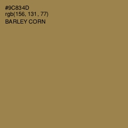 #9C834D - Barley Corn Color Image